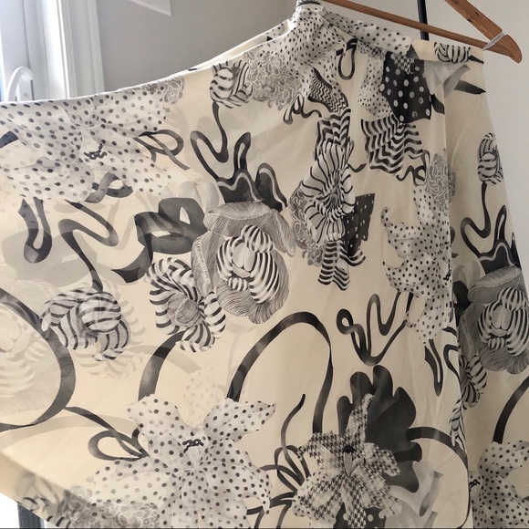 Japanese vintage floral pattern midi skirt - Picture 3 of 7